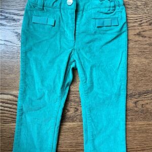 Jacadi Emerald Green Corduroy Pants